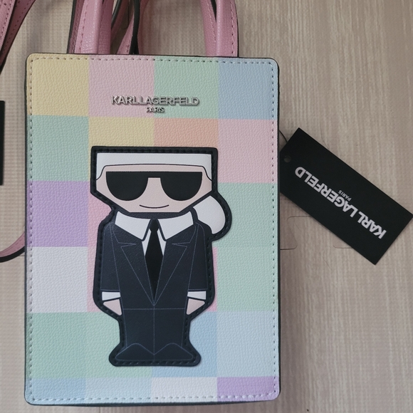 Karl Lagerfeld Maybelle Crossbody-Rainbow Pastel - Picture 7 of 13